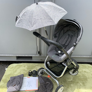 お値下げ！ストッケ ☆ ベビーカー ☆ スクート ☆ パラソル付き ☆