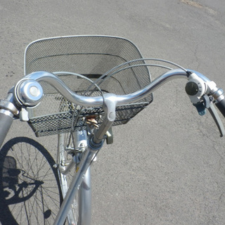 【前橋市内引渡し】自転車27インチ カゴ/鍵/ライト付き 前橋市内引渡し】自転車27インチ カゴ/鍵/ライト付き