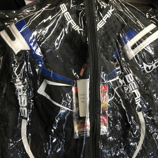 BERIK]新品パンチングレザー/メッシュジャケット Lサイズ