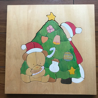 【おまとめ割引あり】【手作り】木工パズル:クリスマスツリー