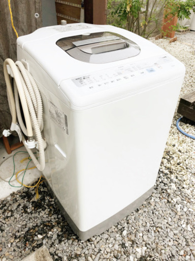 【中古】HITACHI  全自動洗濯機 白い約束  6キロ