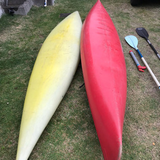 シーカヤック 赤い方