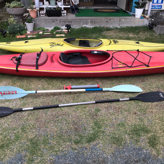 シーカヤック 赤い方