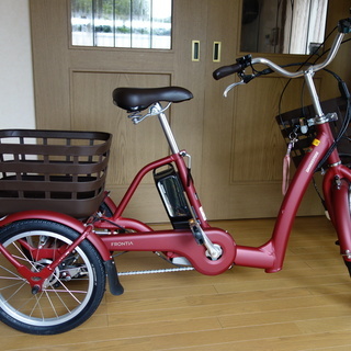  電動アシスト自転車（三輪）ブリヂストン 2018年モデル　フロンティア ラクットワゴン FW0B49 電動自転車 前20インチ 後ろ16インチ  内装3段変速 ラクット ワゴン