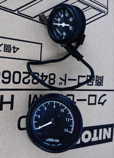 YAMAHA TZ250 TZ350 タコメーターと水温計