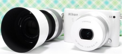 Nikon 1 s2 望遠レンズ ワイヤレスモバイルアダプターWU-1a