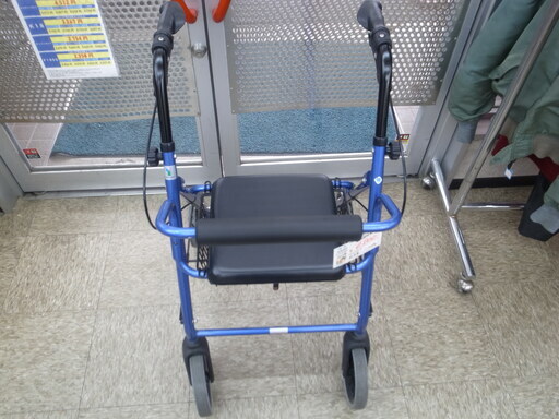株式会社竹虎 介護用歩行補助車 ハッピーⅡNB メタリックブルー 中古美品