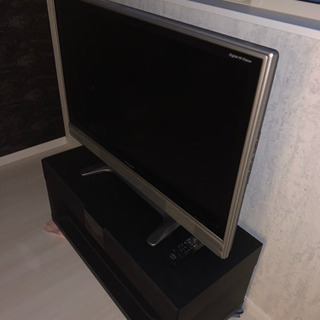 値下げ❗️37型AQUOSテレビ&スピーカー内蔵テレビ台セット