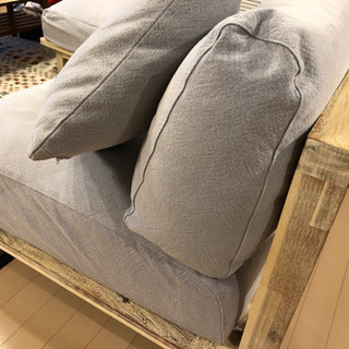＊値下げ！unico 家具 ソファ LANA カバーリングソファ 2.5シーター オットマン付き
