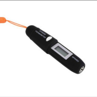 非接触 赤外線 放射温度計 ペン型 小型 -50～+220℃ 黒色