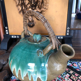 4302 唐木 龍 木彫り 杖 ステッキ 彫刻 全長90cm 持ち手9.5cm 650g