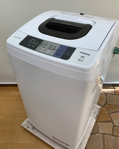 265961　HITACHI　5.0kg　全自動洗濯機　NW-50A　2017年製