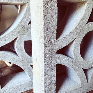 花ブロック 貴重な沖縄ブロック カリフォルニア 南国 庭