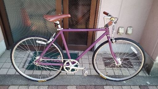 [kiyoto Japan] NATURAL CYCLE 650c シングルスピードのクロスバイク(ダークパープル)