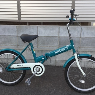 アサヒ製 MIMOLETTEミモレット 20インチ 折り畳み自転車。黒 アサヒ製 MIMOLETTEミモレット 20インチ 折り畳み自転車。黒
