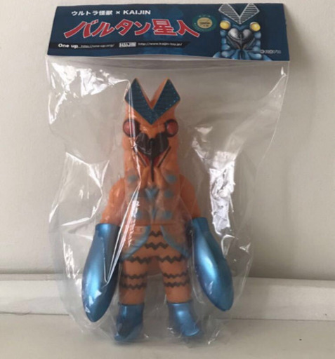 ★ KAIJIN x One up. バルタン星人 レトロカラー (オレンジ) ★ スーパーフェスティバル 80