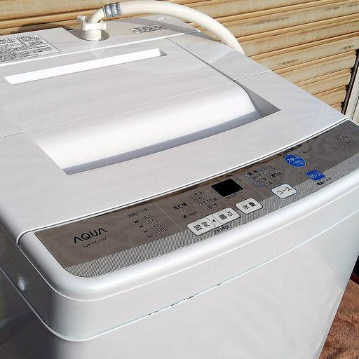 値引きします！年式2016年 4.5kg AQUA 全自動電気洗濯機 【Ｂランク】  9000円