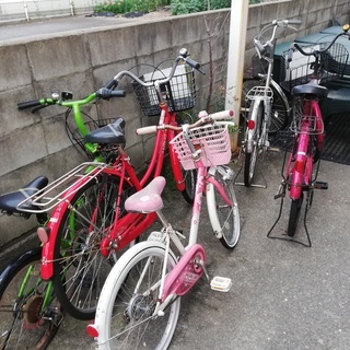 ママチャリ 子供自転車 折り畳み自転車など パンク/ジャンクあり...
