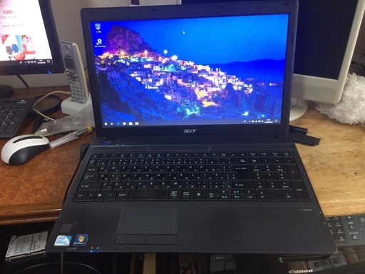 予約入りました。ACER TravelMate 5335-PS922 テンキー付き、windows 10 64bt美品です。