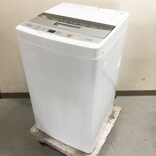 中古☆AQUA 洗濯機 2017年製 4.5K