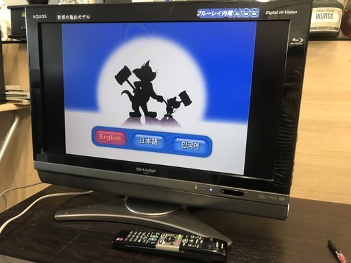 A2498　シャープ　液晶テレビ　2009年　26型　DVD内蔵