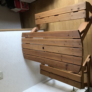 安値★FIELD CHAMP★アウトドア★ウッドチェア・テーブル★4人がけ★折り畳み２人かけチェア