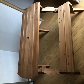 安値★FIELD CHAMP★アウトドア★ウッドチェア・テーブル★4人がけ★折り畳み２人かけチェア