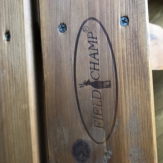 安値★FIELD CHAMP★アウトドア★ウッドチェア・テーブル★4人がけ★折り畳み２人かけチェア