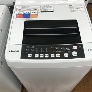 【未使用品】全自動洗濯機　ハイセンス　HW-E5502　2019...