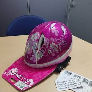 【新品・未使用】子供用 自転車ヘルメット ピンク（KIDZAMO...