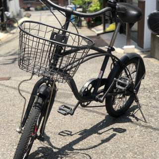 超お得！配送無料！ビーチクルーザー20インチブラック！美中古品！