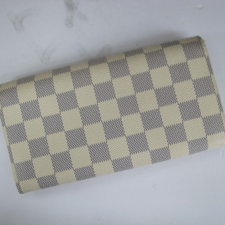 【本物保証】 LOUIS VUITTON ルイヴィトン ダミエアズール ポルトフォイユ・サラ N61735 二つ折り長財布
