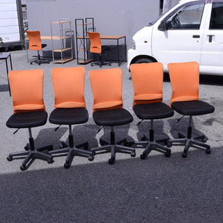 事務用チェア　５脚セット　椅子（0220300522-C)