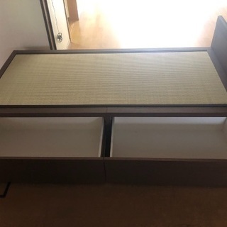 お値段交渉受付中 6月中引取 ニトリ 畳ベッド 引き出し付き 美品 Na 五条のベッド シングルベッド の中古あげます 譲ります ジモティーで不用品の処分