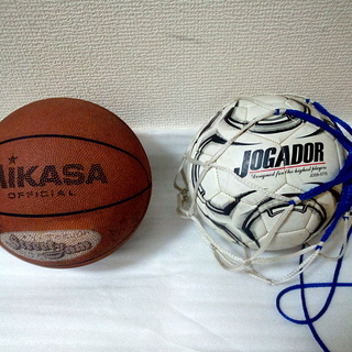 バスケットボールとサッカーボール