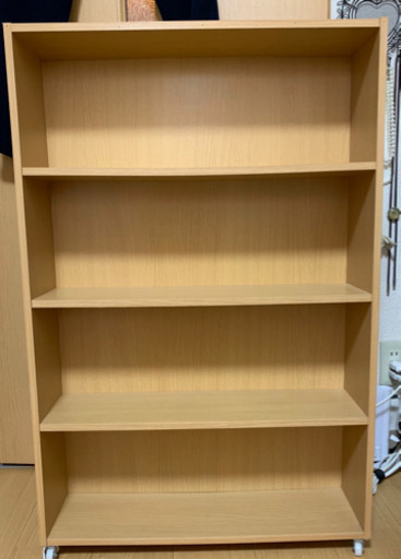 コミックラック 文庫本棚 マンガ棚 キャスター付き 2つセット らむね 西院の収納家具 本棚 の中古あげます 譲ります ジモティーで不用品の処分