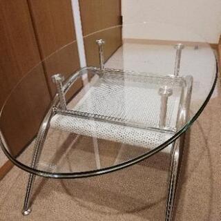 ニトリ　ガラステーブル　ローテーブル　テーブル