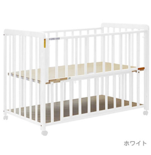 ベビーベッド ホワイト 70×120cmレギュラーサイズ