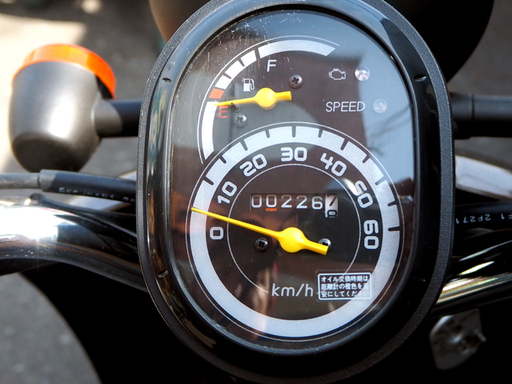 ホンダ トゥデイ 走行僅か 226km 茶系 50cc エンジン実動 バイク 原付