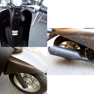 ホンダ トゥデイ 走行僅か 226km 茶系 50cc エンジン実動 バイク 原付