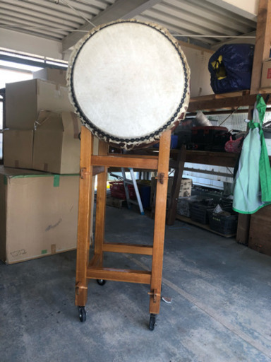 和太鼓 大太鼓 和太鼓 龍 彫り物 年代物 時代物 和楽器 大太鼓 和