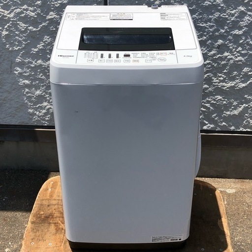 Hisense ハイセンス 17年製 全自動洗濯機 4 5kg Hw T45c 中古品 動作ok Jm3859 取りに来られる方限定 はぁとらいん 尼崎の生活家電 洗濯機 の中古あげます 譲ります ジモティーで不用品の処分