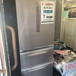 中古☆2015年 パナソニック NR-C32DML-P 冷蔵庫 321L 左開き 3ドア 
