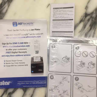 レシートプリンター + キャッシュドロアー(レジロール付!)