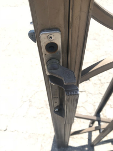 アコーディオン門扉 防犯 ゲート 駐車場 スライドゲート 片側のみ