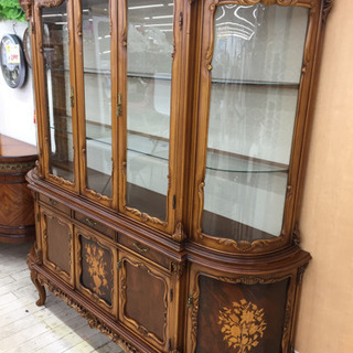 東区 和白 西洋アンティーク キャビネット 0606-2