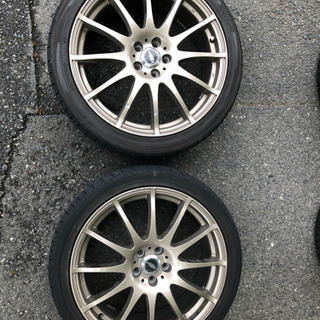 タイヤ ホイール4本 225/40-18 プリウス PCD100
