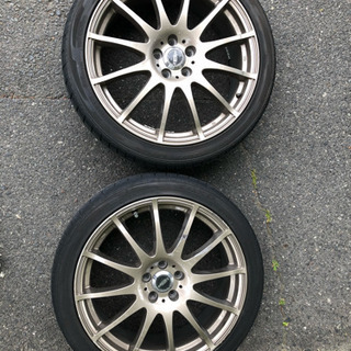 タイヤ ホイール4本 225/40-18 プリウス PCD100