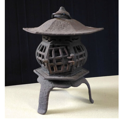 a804 灯籠② 鉄製 灯篭 釣灯篭 吊灯籠 鉄灯籠(三脚) 行灯