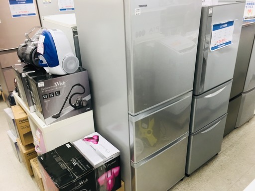 東芝　3ドア冷蔵庫　GR-G34S